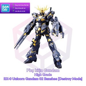 Mô hình lắp ráp HG UC RX-0 Unicorn Gundam Destroy Mode Bandai