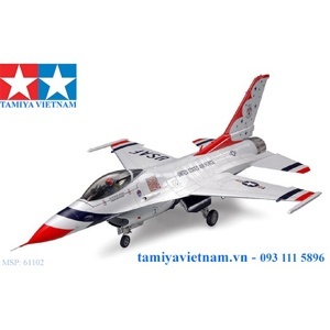 Mô hình máy bay 61102 F-16C Thunderbirds Tamiya