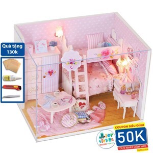 Mô hình nhà gỗ DIY- Nhà búp bê Pink Girl