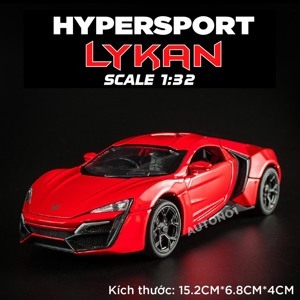 Mô hình xe Lykan Hypersport Fast And Furious 1:32 Miniauto