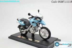 Mô hình xe mô tô BMW F650 GS Blue 1:18 Maisto