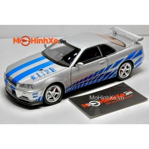 Mô hình xe Nissan Skyline GT-R R34 1:24