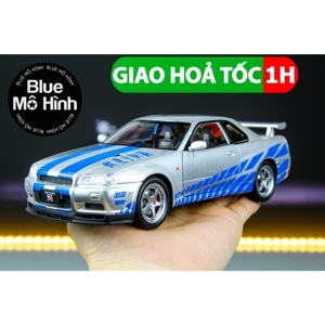 Mô hình xe Nissan Skyline GT-R R34 1:24