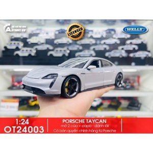 Mô hình xe Porsche Taycan Turbo S 1:24 Welly