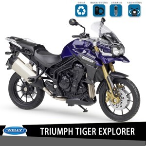 Mô hình xe Triumph Tiger 800 1:18 Welly