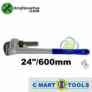 Mỏ lết răng cán bọc nhựa C-Mart B0001-24