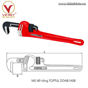 Mỏ lết răng Toptul DDAB1A08 - 8inch