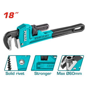 Mỏ lết răng Total THT171186, 18"
