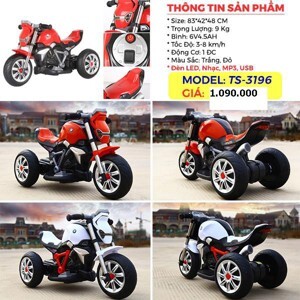 Mô tô điện 3 bánh trẻ em TS-3196