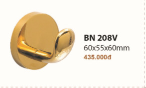 Móc áo đơn inox 304 BN-208V