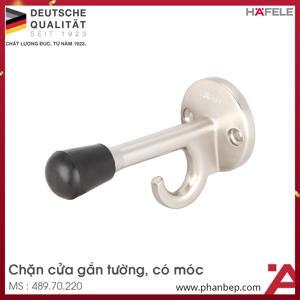 Móc chặn cửa tường màu inox Hafele 489.70.220