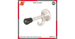 Móc chặn cửa tường màu inox Hafele 489.70.220