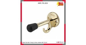 Móc chặn cửa tường màu vàng bóng Hafele 489.70.221