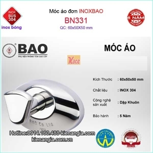 Móc chiếc treo quần áo inox BAO BN331 6 x 5 x 5 cm