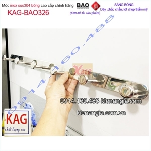 Móc treo quần áo 6 chấu inox BAO BN 326