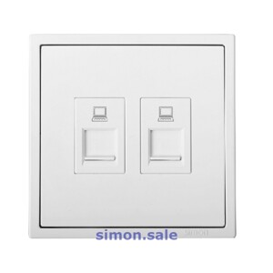 Module ổ cắm dữ liệu đôi Cat.6 Simon 705628