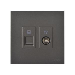 Module ổ cắm tivi và điện thoại Simon 725301