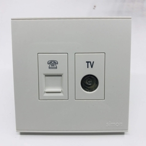 Module ổ cắm tivi và điện thoại Simon 725301