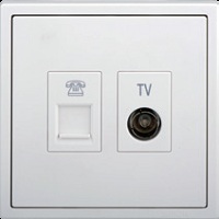 Module ổ cắm tivi và điện thoại Simon 705301