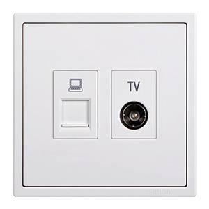 Module ổ cắm tivi và dữ liệu Cat.5e Simon 705302