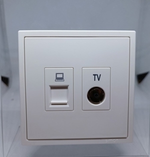 Module ổ cắm tivi và dữ liệu Cat.5e Simon 705302