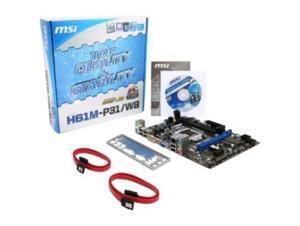 Bo mạch chủ - Mainboard MSI H61M-P31/W8 Gen3 - Socket 1155, Intel H61, DDR3