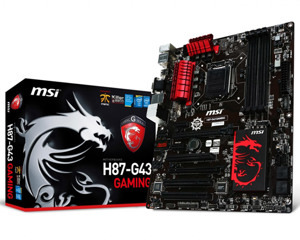 Bo mạch chủ - Mainboard MSI H87-G43 GAMING - Socket 1150, Intel H87, 4 x DIMM, Max 32GB, DDR3