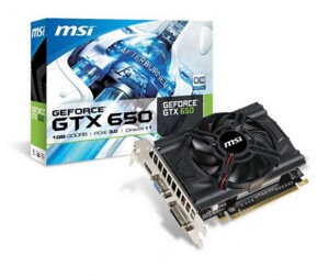 Card đồ họa (VGA Card) MSI N650-1GD5/OCV1 - NVIDIA Geforce GTX650, DDR5, 1GB, 128Bit, PCIE