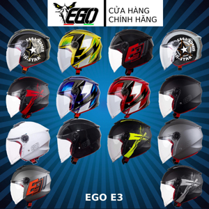 Mũ bảo hiểm 3/4 Ego E3