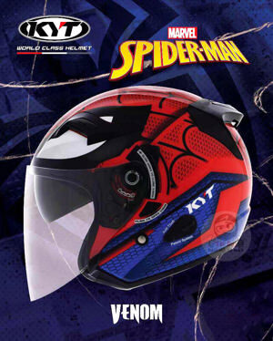 Mũ bảo hiểm 3/4 KYT Spider Man