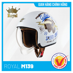 Mũ bảo hiểm 3/4 Royal M139 V9