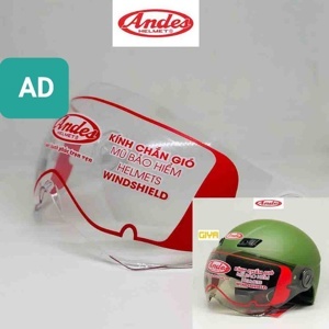 Nón Bảo Hiểm Kiểu Nửa Đầu Andes AS 109 - Trơn Bóng