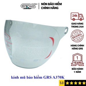 Mũ bảo hiểm GRS A360K trơn bóng (Đen)