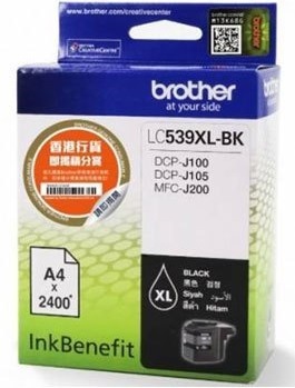 Mực in phun Brother LC539XLBK (LC-539XL-BK) - Dùng cho máy in Brother DCP-J100, J105, MFC-J200