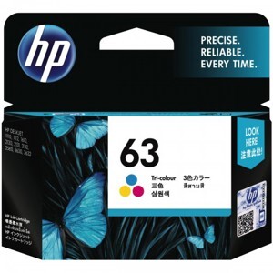 Mực in HP 63 Tri-color Original Ink Cartridge (F6U61AA)