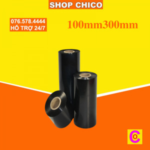 Mực in mã vạch Wax 100mm x 300m