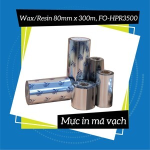 Mực in mã vạch Wax 80mm x 300m