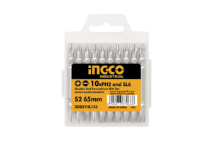 Mũi bắt vít 2 đầu PH2+PZ2x65mm Ingco SDB21HZ133