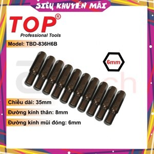 Mũi đóng lục giác Top TBD-836H6B