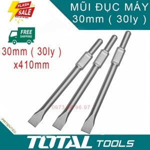 Mũi đục dẹp đuôi lục giác Total TAC1532301, 30x410mm