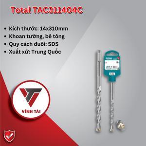 Mũi khoan bê tông bốn cạnh (+) 14x310mm Total TAC311404C