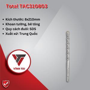 Mũi khoan bê tông đuôi gài Total TAC310803 - 8x210mm