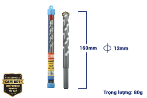 Mũi khoan bê tông SDS PLUS 12x160mm CFCooper C120160