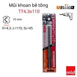 Mũi khoan bê tông  Unika TT4.3×110