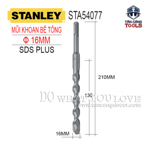 Mũi khoan gài SDS PLUS 16 x 210 mm Stanley STA54077