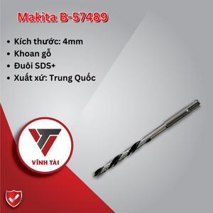 Mũi khoan gỗ 4mm chuôi SDS-Plus Makita B-57489