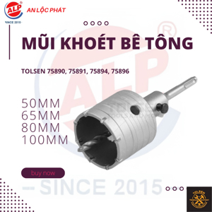 Mũi khoan khoét lỗ tường bê tông 50mm Tolsen 75890