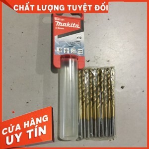 Mũi khoan kim loại HSS-TIN 4mm Makita D-43321 (Hộp 10 cái)