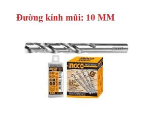 Mũi khoan kim loại M2 HSS 10mm Ingco DBT1111001