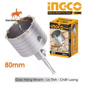 Mũi khoan lỗ 80mm Ingco HCB0801